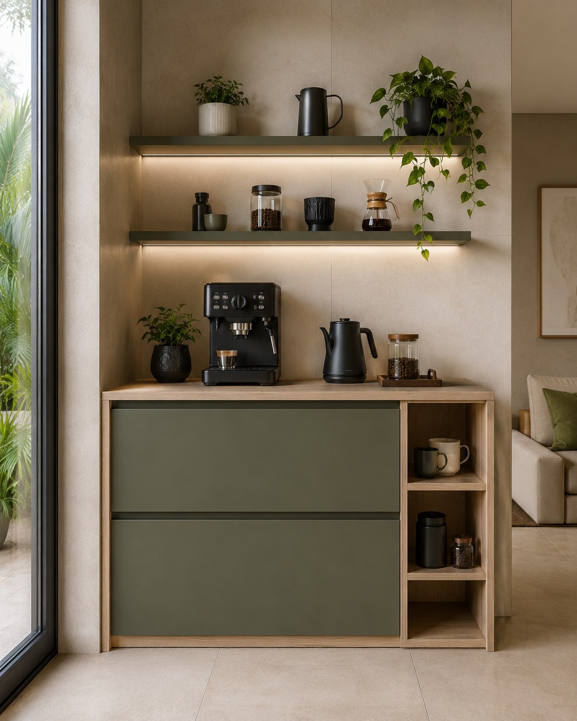 Olive Coffee Station