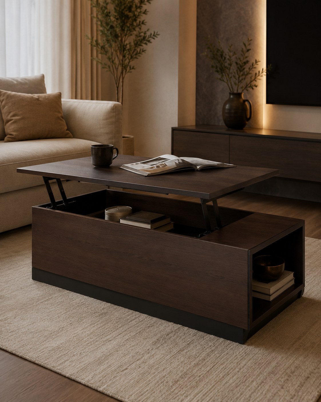 Lift-Top Coffee Table